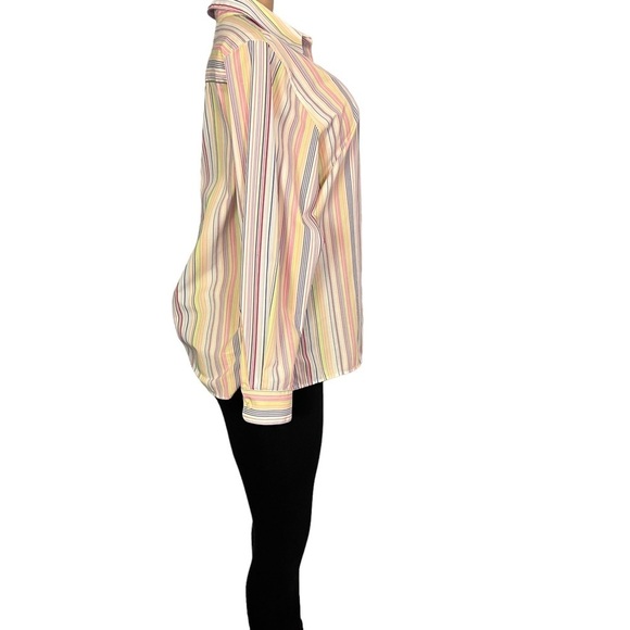 3/$30 🍂 Foxcroft Multicolor Striped Button Down Shirt - Picture 6 of 9